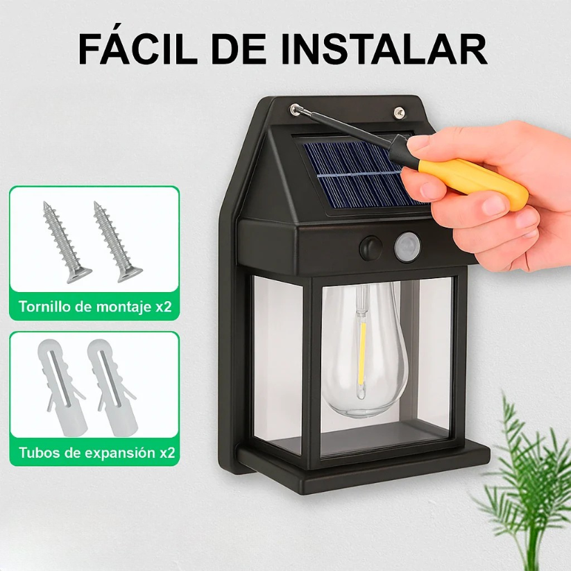 Iluminación Solar de Pared Ecológica