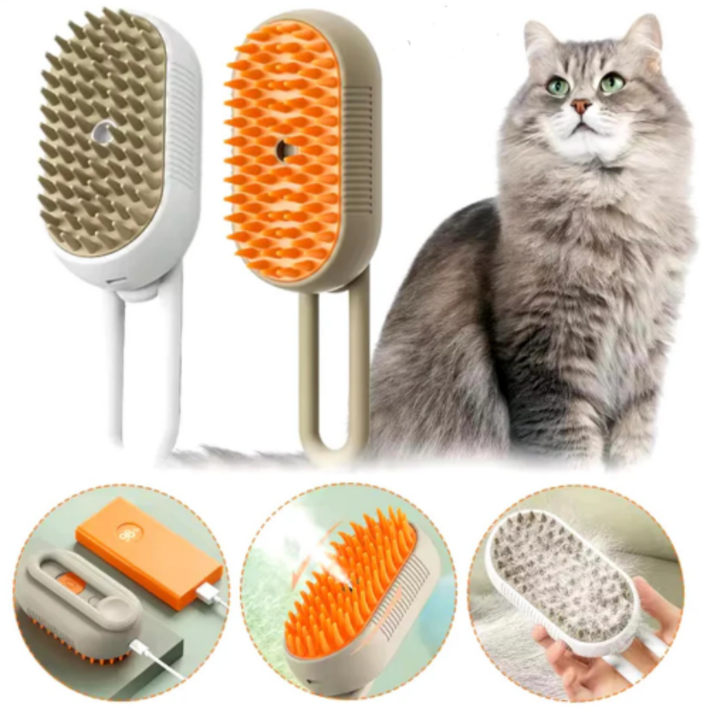Cepillo a para Mascotas 3 en 1 / Despídete de los pelos por todos lados